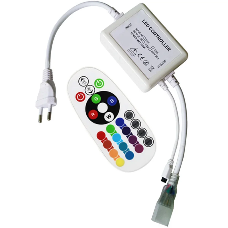 Bluetooth RGB контроллер огни с неоновыми рождественскими огнями светодиодный контроллер шнура(штепсельная Вилка европейского стандарта