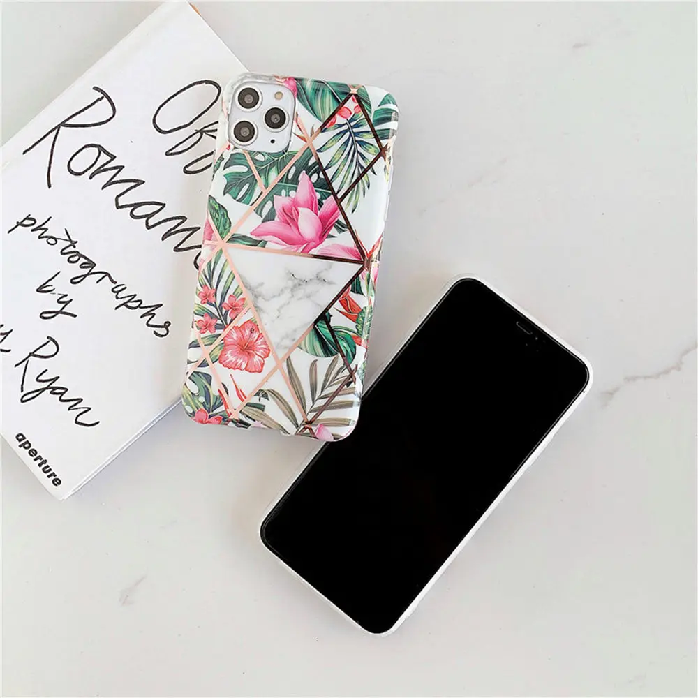 Lovebay гальванический банан листья цветы чехол для телефона для iPhone 11 Pro 7 8 6 6s Plus X XR XS Max мягкий IMD силиконовый чехол