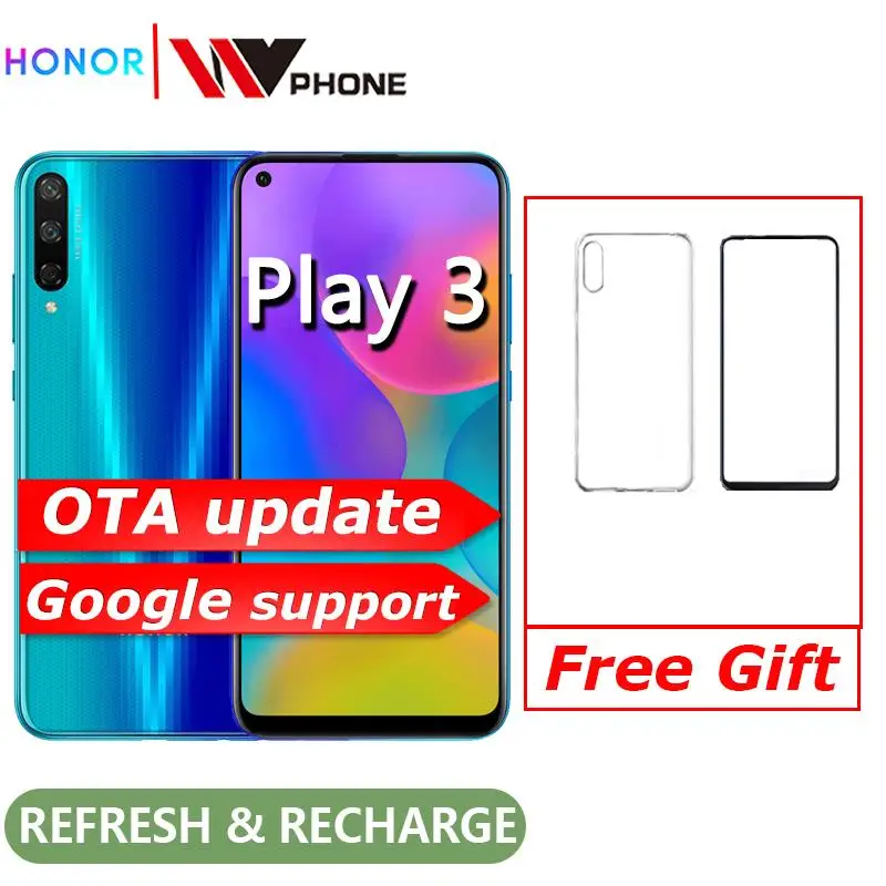 

Honor play 3 Smartphone 4000mAh Battery Kirin 710F 48MP camera Android 9.0 6.39" IPS 1560X720