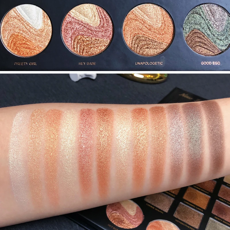 ICYCHEER 24 Color Super Creamy Eye Shadow Palette Long Lasting Glitter Eyeshadow Pallete Pigmented Makeup Eye Shadow Palette