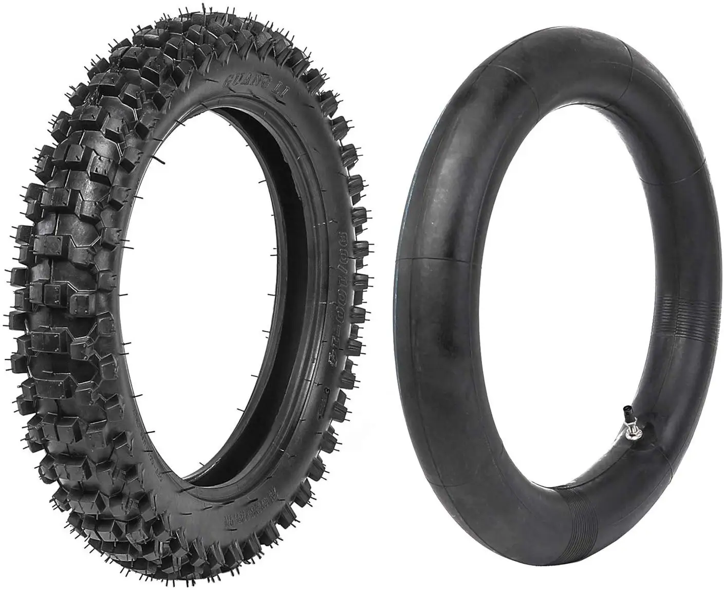 JCMOTO Motocross Tire and Inner Tube kit 90/100-14 For Pit PRO Trail Dirt Bike | Off Road Motorcycle Tires