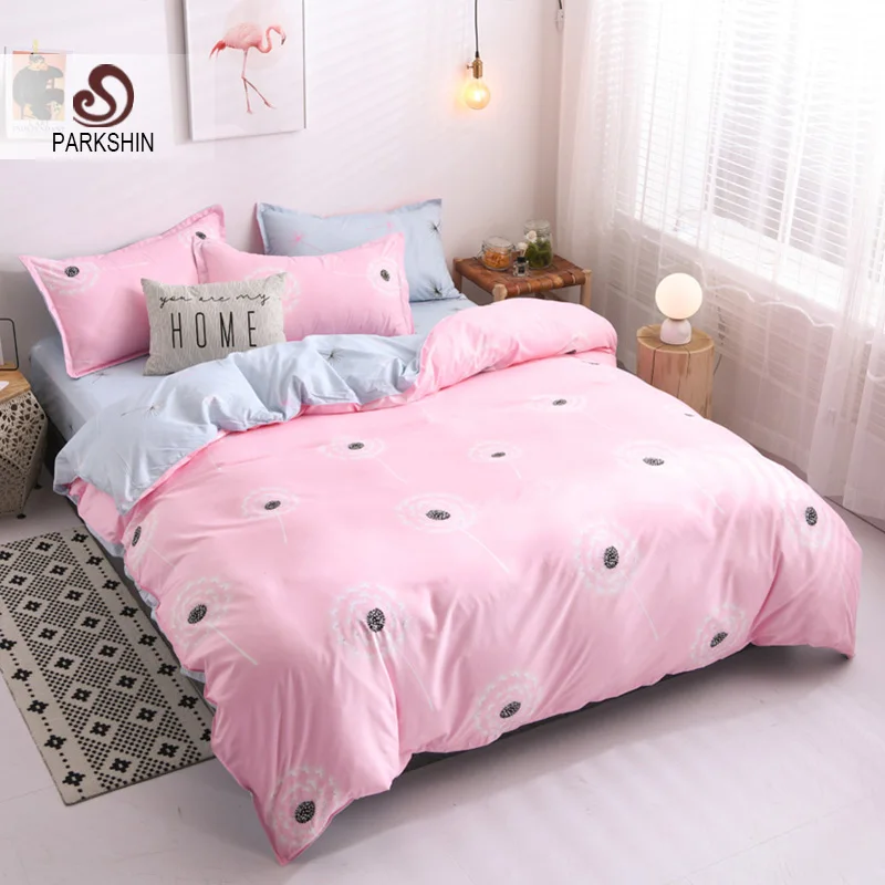 

Parkshin Dandelion Bedspread Bedding Set Decor Double Duvet Cover Zipper Bed Linen Set Adult Single Nordic Bed 150 Flat Sheet