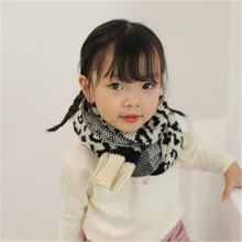 Детский шарф-шаль для мальчиков и девочек; сезон осень-зима; корейский Леопардовый Длинный мягкий теплый повседневный модный аксессуар; Outdoor-RDC-W7