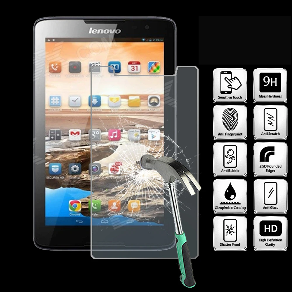 

For Lenovo Tab A7-30 A3300 7.0" - 9H Tablet Tempered Glass Screen Protector Cover Explosion-Proof High Quality Screen Film