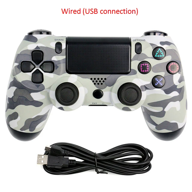 Проводной геймпад беспроводной Bluetooth контроллер Playstation sony PS4 контроллер Джойстик для DualShock 4 Вибрационный джойстик - Цвет: Wired-8
