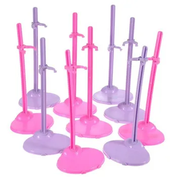 

5pcs/lot Random Color Dolls Toy Stand Support for Barbie Dolls Girls Prop Up Mannequin Model Display Holder High Quality
