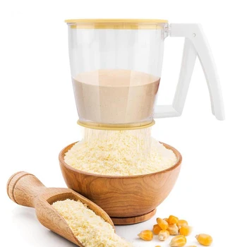 

Hand-held Flour Sieve Fine Mesh Sugar Filter Manual Icing Sugar Powder Strainer Kitchen Pastry Tools Baking Tools