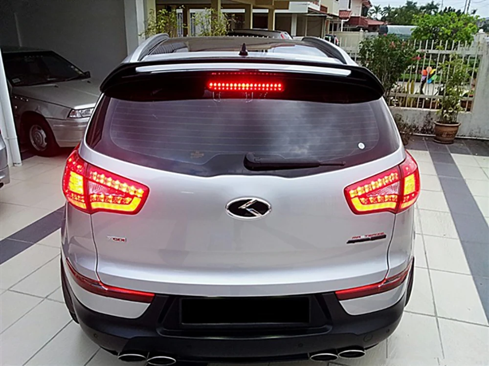 AITWATT подходит для Kia Sportage R 2011 до Черный спойлер высокого качества АБС пластик задний багажник крыло спойлер автомобильные аксессуары