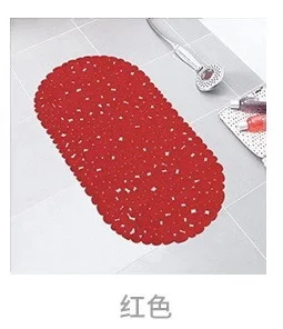 red Sholisa 69x35 см скандинавский ПВХ стиль нескользящий мягкий коврик для ванной комнаты безопасный коврик для душа пластиковый точечный коврик для ванной комнаты - Цвет: red