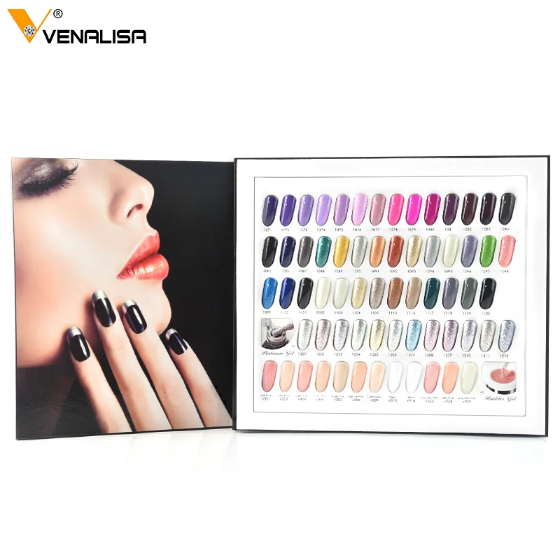 

venalisa 12ml gel polish color book soak off gel polish nail color display color chart