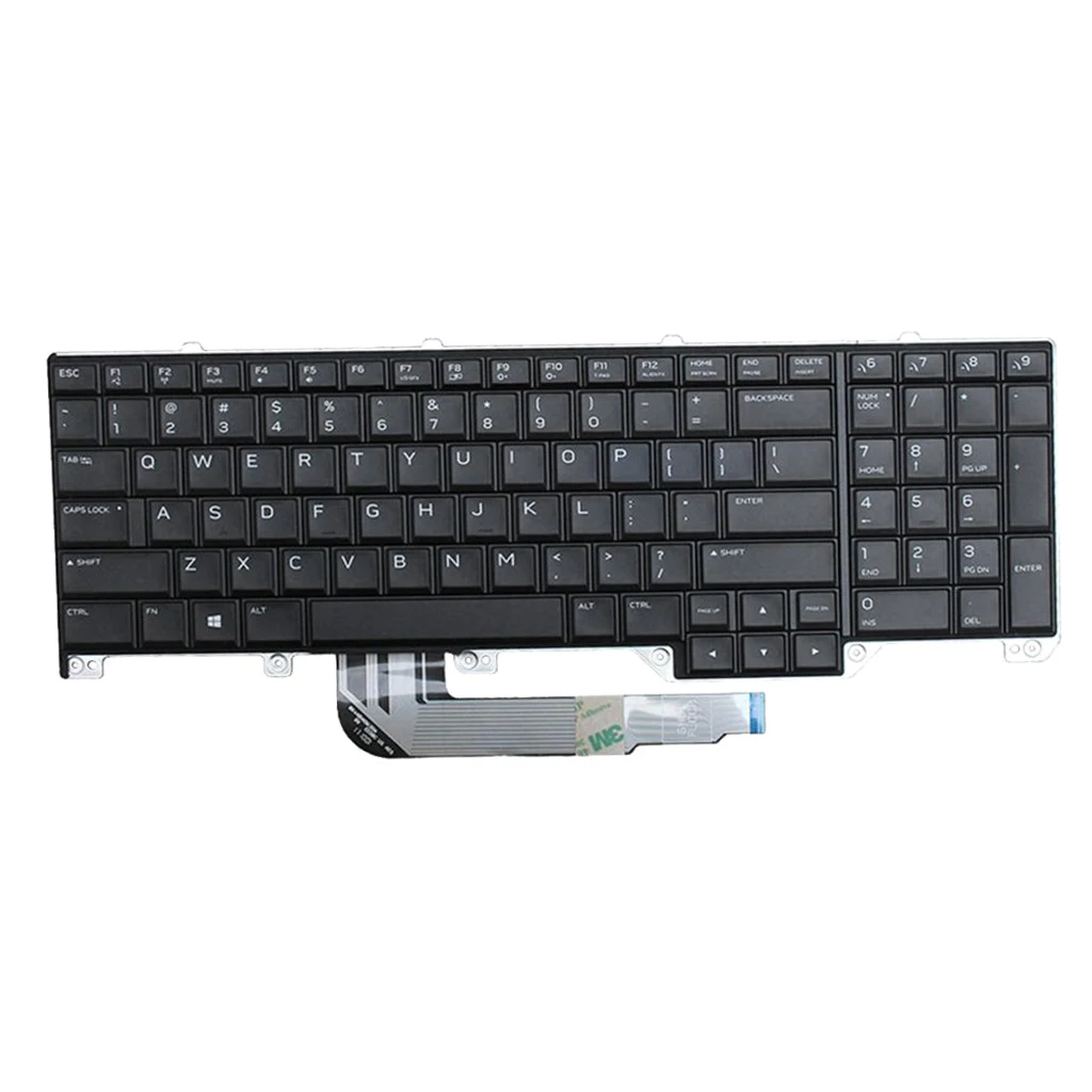 MagiDeal PC Laptop Backlit Keyboard Replacement for DELL Alienware 17 R4 Laptop Keyboard Repairment NO Frame 2019 New
