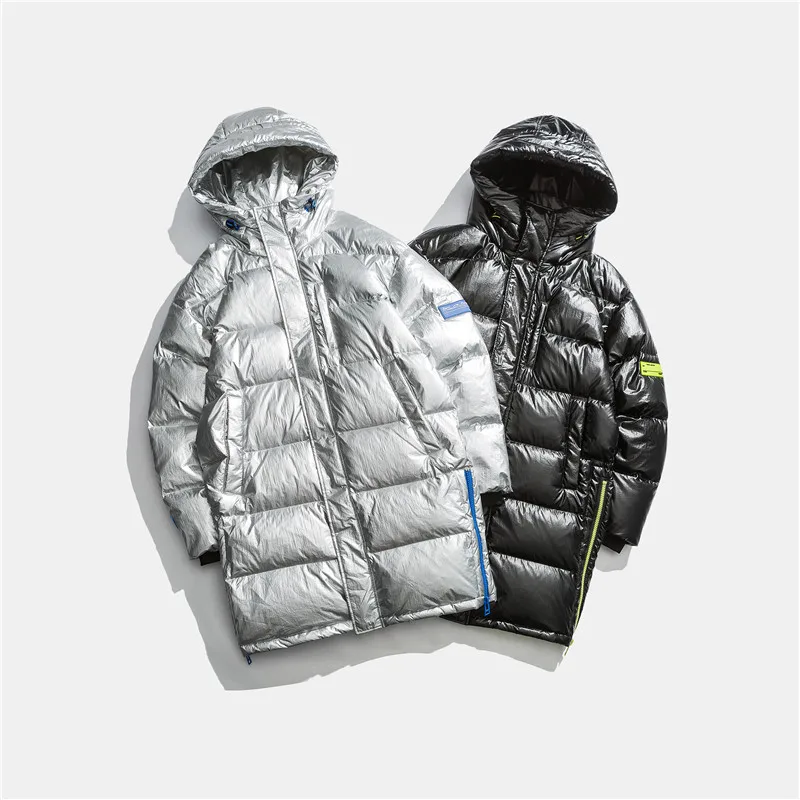 Зимние модели для детей Длинная Куртка с капюшоном, пуховая куртка для мужчин японский оснастки хлопок мужские теплые свободные штаны для мальчиков повседневная куртка