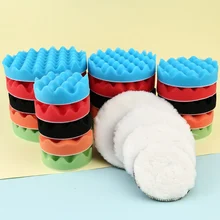 " /5"/" /7" Полировочная Подушка Авто автомобильная полировальная Подушка Комплект буфер+ сверлильный адаптер для полировки автомобиля, электрическая пачка сверл