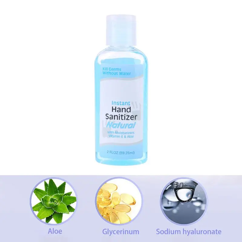 

Travel Portable Mini Hand Sanitizer Anti-Bacteria Moisturizing Fruit-Scented Disposable No Clean Waterless Clear Bottle Shampoo