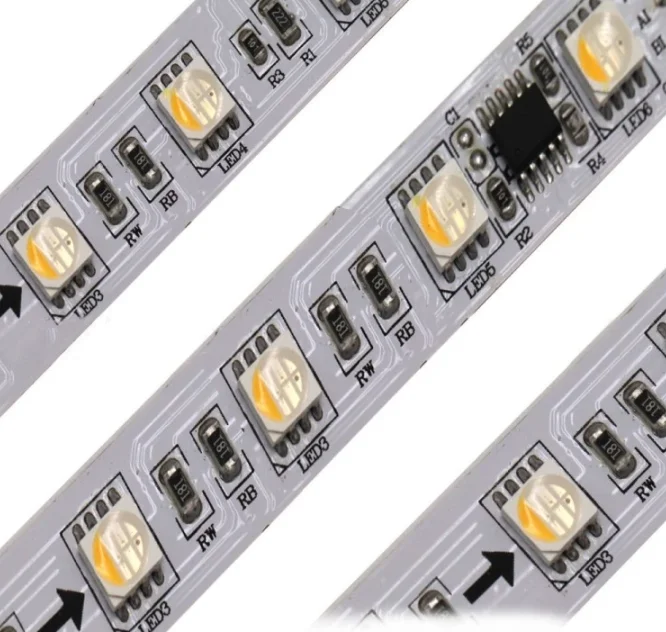 DC24V DMX512 RGBW 60 светодиодов/м программируемый цифровой светодиодный волшебный светильник