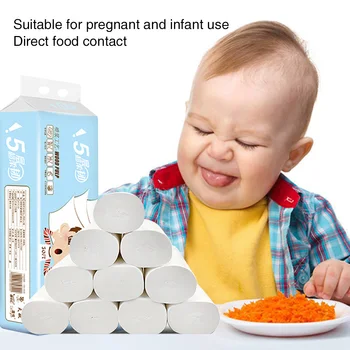 

12rolls/pack Portable Kitchen Coreless Soft Bathroom Tissue Restaurant Smooth Dining Room Toilet Paper Hotel Daily Facial Napkin