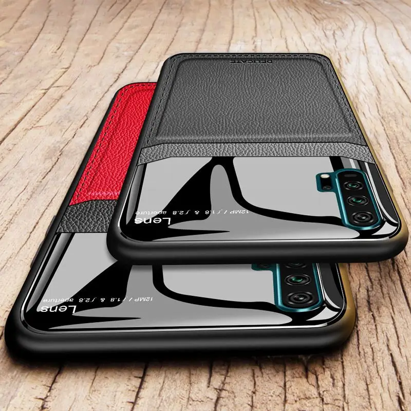 

leather case honor 20 case silicon honor 20 luxury armor silicone soft case for huawei honor 20 Pro cove shockproof honorv20 v10
