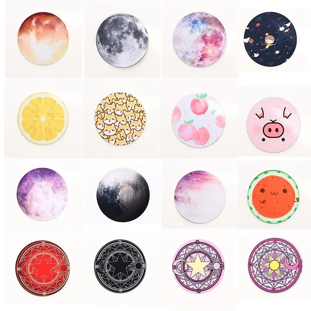Изысканный круглый коврик для мыши с изображением звезд и планет 200x200 мм 8 видов звездных ковриков для мыши на выбор в подарок/игры/Офисные коврики для планшетов