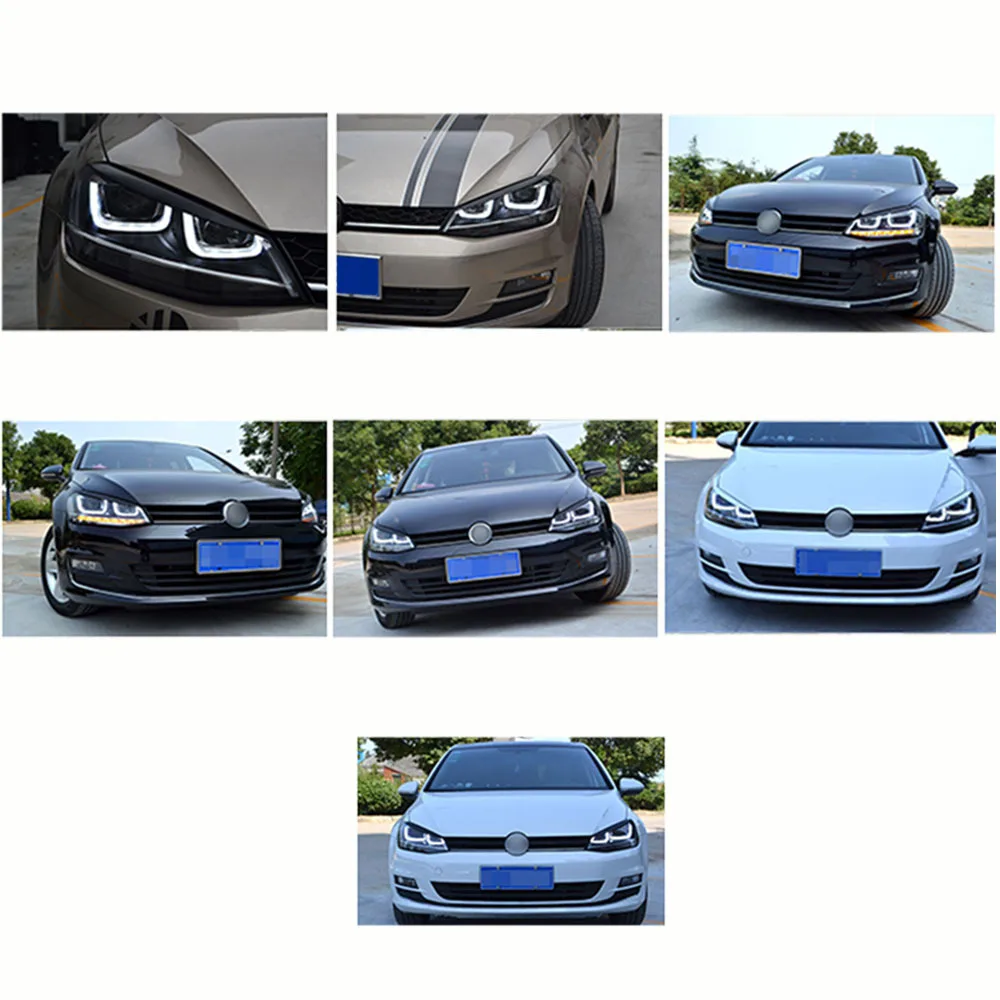 1 шт. наклейки для бровей и век Накладка Volkswagen VW Golf 7 MK7 GTI R Rline аксессуары