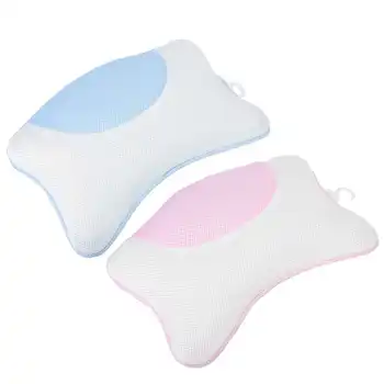 

Mesh Bath Pillow Odorless and Durable Soft Mesh Bath Pillow Fatigue Relaxation Relaxation Home Spa Bath Tub Pillow with Suction