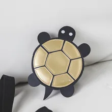 Новая мини-сумка-мессенджер для маленьких девочек, милый кожаный ключ-черепаха, кошельки для монет для детей, сумка через плечо для мальчиков, детские маленькие кошельки