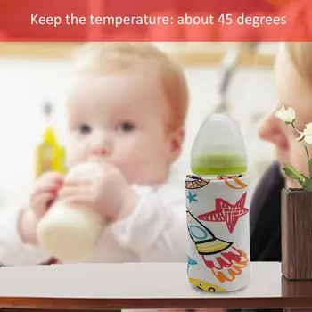 

USB Baby Bottle Warmer Portable Milk Travel Cup Warmer Infant Feeding Bottle Bag Storage Cover Insulation Thermostat Bags