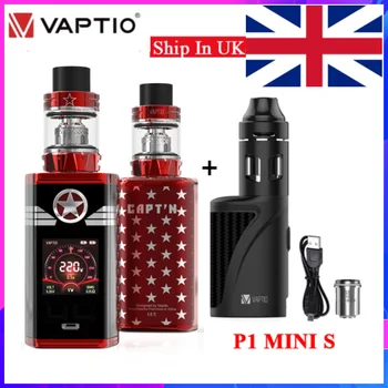 

[UK SHIPPING] Original Vaptio Capt'n Kit 220W With P1 MINI S Kit Electronic Cigarette 2ML Atomizer Fit Dual 18650 Vape Mod 510