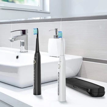 

Fairywill Automatic Sonic Whitening Toothbrush FW-507 Waterproof IPX7 Fast Charging 5 Modes 3 Brush Heads with 10 Brush Heads