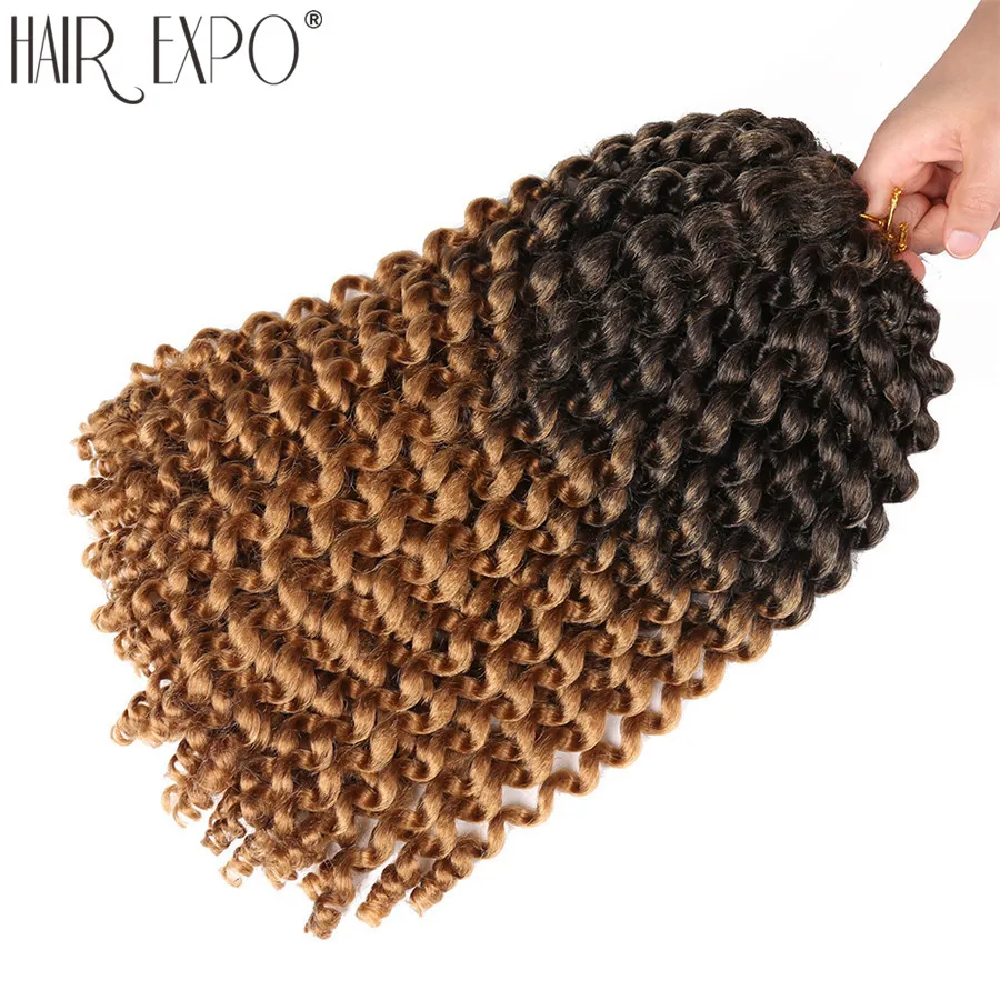 

14" Jumpy Wand Curl Crochet Hair Jamaican Bounce African 20strands/Pack Synthetic Omber Braiding Hair Extension Hair Expo City