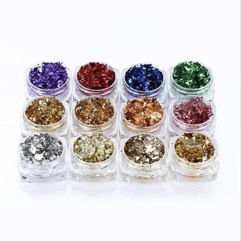 

3ml Gold Foil Decorative Paper Resin Mold Fillings Shiny Sequins Filling Materials Resin Jewelry Making