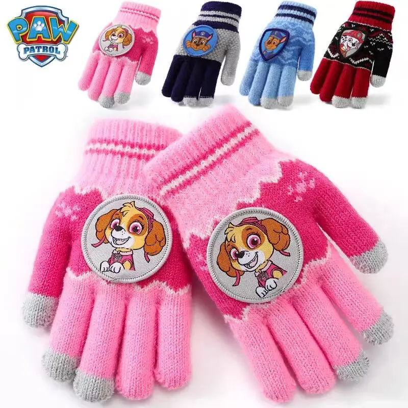 NEW Nieuwe Collectie Echt paw patrol chase marshall skye pluche handschoen Crane action Figure kids Christmas gift Doll toy