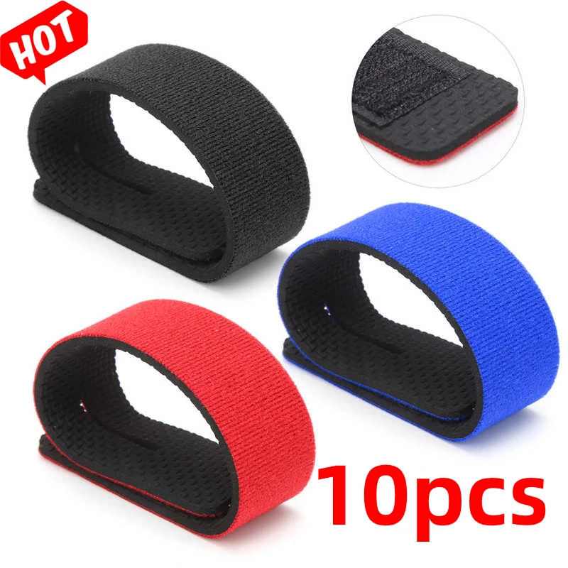 Fishing Rod Holder Fishing Rod Tie Holder Strap Outdoor Fishing Rod Carry Strap Neoprene Sling Elastic Adjustable Tackle Holder Hook Loop Tie