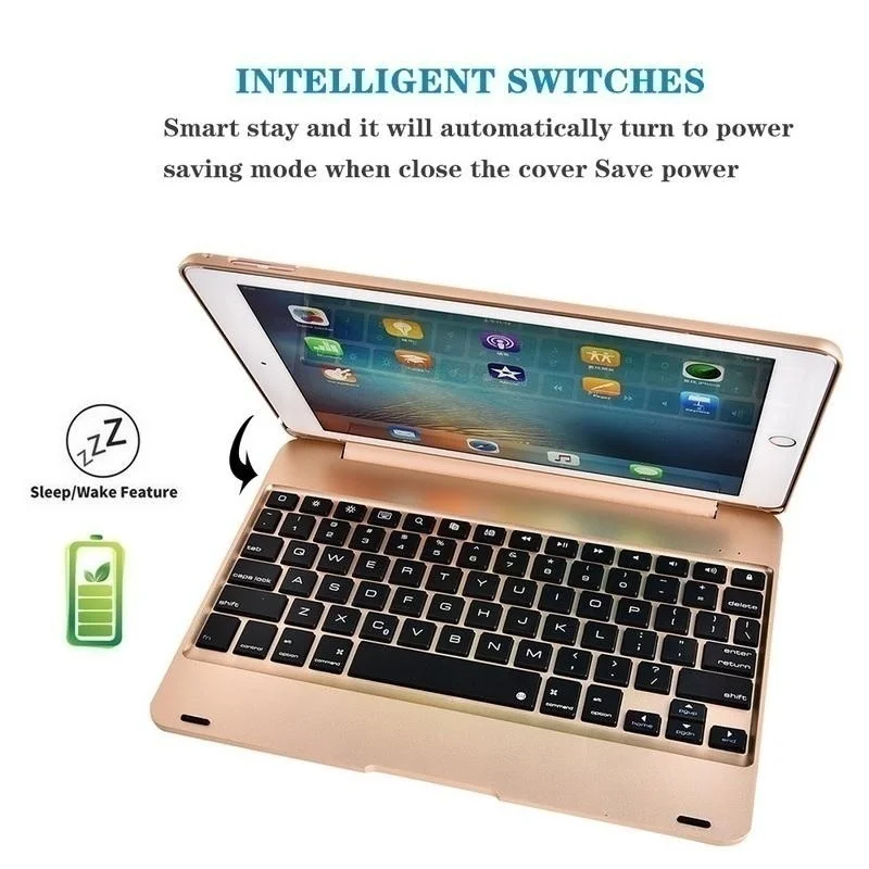  2019 IPad Pro 9.7 Inch Bluetooth Keyboard Ipad Air 2 Keyboard and Mini 1234 Keyboard with ABS Prote