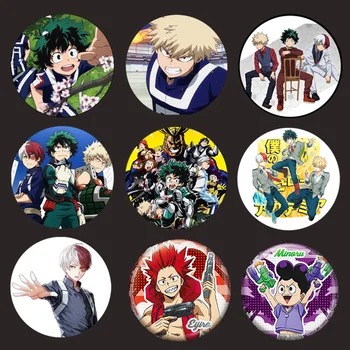 

Hot Anime My Hero Academia Cosplay Metal Badge Cartoon Boku No Hero Academia Brooch Pins Collection Bags Badges For Backpacks