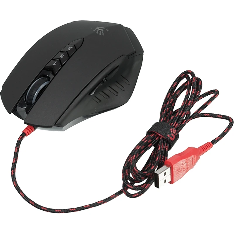 Мышь A4 Bloody V8 черный оптическая(3200dpi) USB игровая(8but