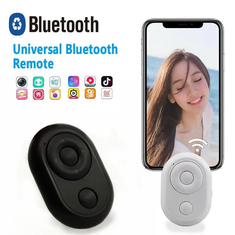 Беспроводной Bluetooth пульт дистанционного управления Кнопка спуска затвора 2,4 ГГц-2,4835 ГГц селфи палка аксессуары для iOS 60*40*10 мм