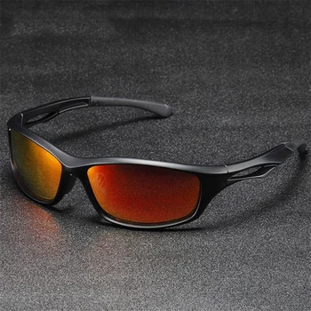 

Lantzena Men Polarized TR90 Sunglasses Vintage Anti-UV Driving Colorful Goggles Eyewear Rectangle Shades Men Oculos masculino