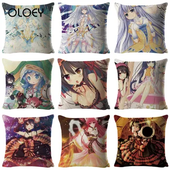 

Dating Battle Three-person Anime Pillow Four Series Two-dimensional Anime Pillowcase Bedroom Hotel Car Decorative Pillowcase ..