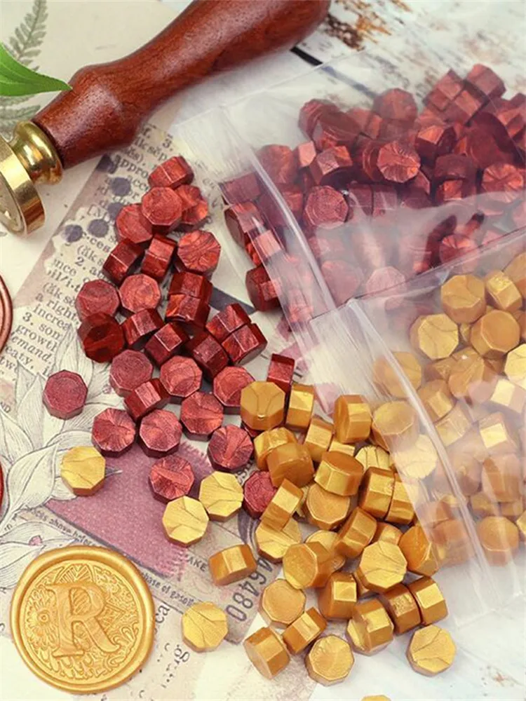 100 개/몫 빈티지 씰링 왁스 태블릿 알약 비즈 과립/곡물/스트립 스틱 봉투 웨딩 왁스 인감 고대 씰링 왁스 