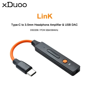 

Xduoo Link Hi-Res Type-C to 3.5mm USB Cable Headphone Amplifier AMP USB DAC ESS9118EC For Mobile phone