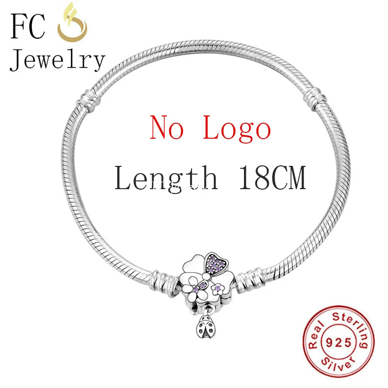 Fc Jewelry 925 Sterling Silver Ladybug Flower Zirconia Clip