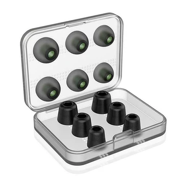 

Silicone Earphone Sleeve Slow Rebound Memory Foam Earplugs with Storage Box Earplugs + Sponge Silicone In-Ear Earmuffs