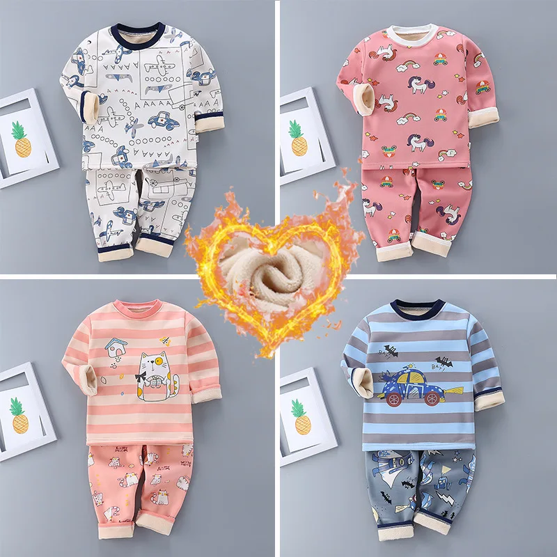 Hot Item Pyjama Boys Christmas-Pajamas Sleepwear Kids Girl Winter Underwear-Set Clothes-Sets Cartoon gBQLxlmdxK9