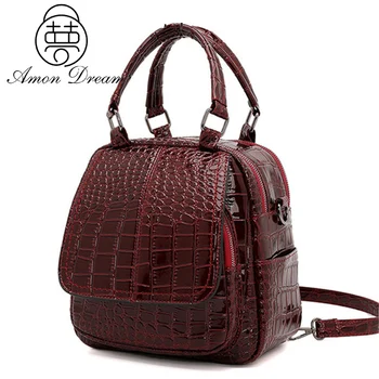 

Women Backpacks Crocodile Pattern Leather Backpack Multi-function School Bags For Teenage Girls Shoulder Bags Bagpack Mochilas