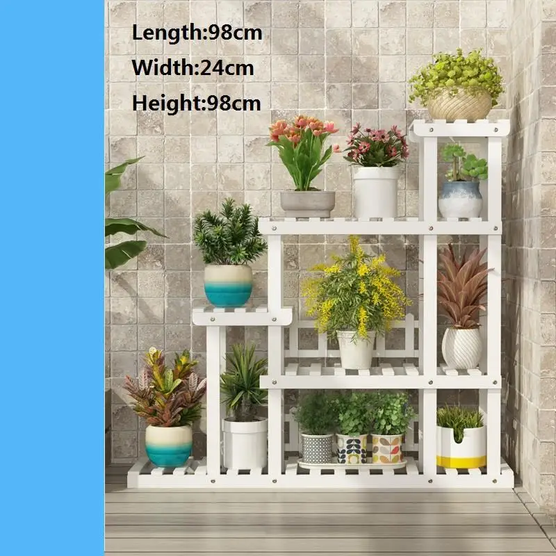 Number 8 Estante Escalera Decorativa Madera Estanteria Para Plantas растение для помещений Stojak Na Kwiaty открытый балкон полка цветок стенд - Цвет: Number 8