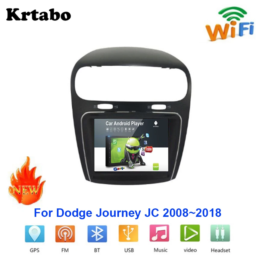 Автомобильный Радио Android мультимедийный плеер для Dodge Journey JC 2008 ~ 2018 автомобильный