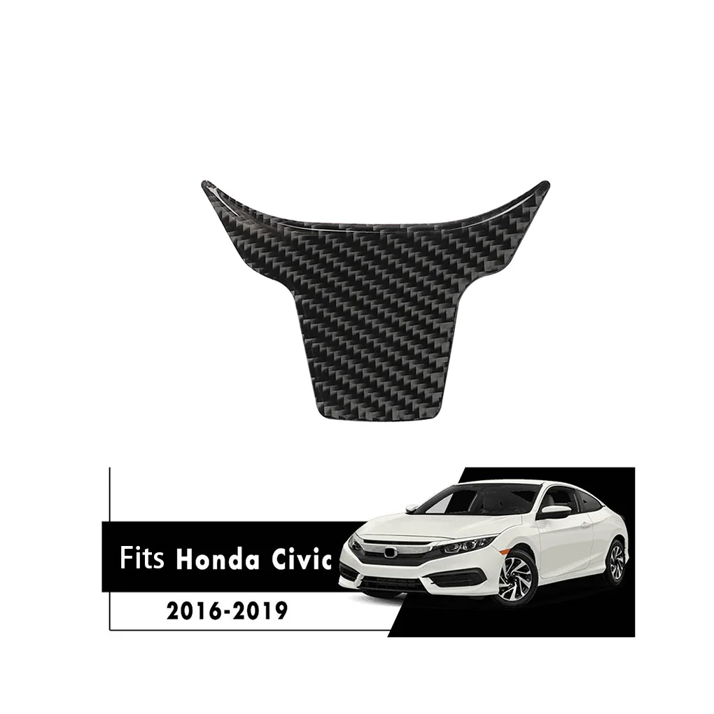 Замена для Honda Civic 10th Gen- рулевое колесо Нижняя декоративная крышка наклейка из углеродного волокна