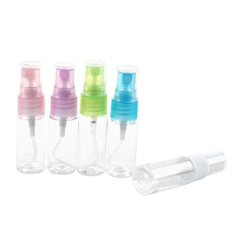 

10 15ml Colorful Clear Plastic Makeup Water Spray Atomizer Bottle Container Pump