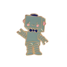 Желать стиль брошь креативный самолет астронавт робот планетарный капля масла брошка мультфильм Европа и Америка