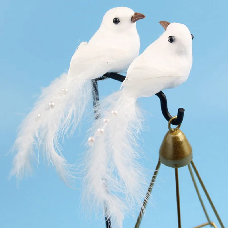 1pc Artificial 3D Simulation Bird Foam Feather Bird DIY Party Crafts Ornament Props Home Garden Decor Wedding Decoration